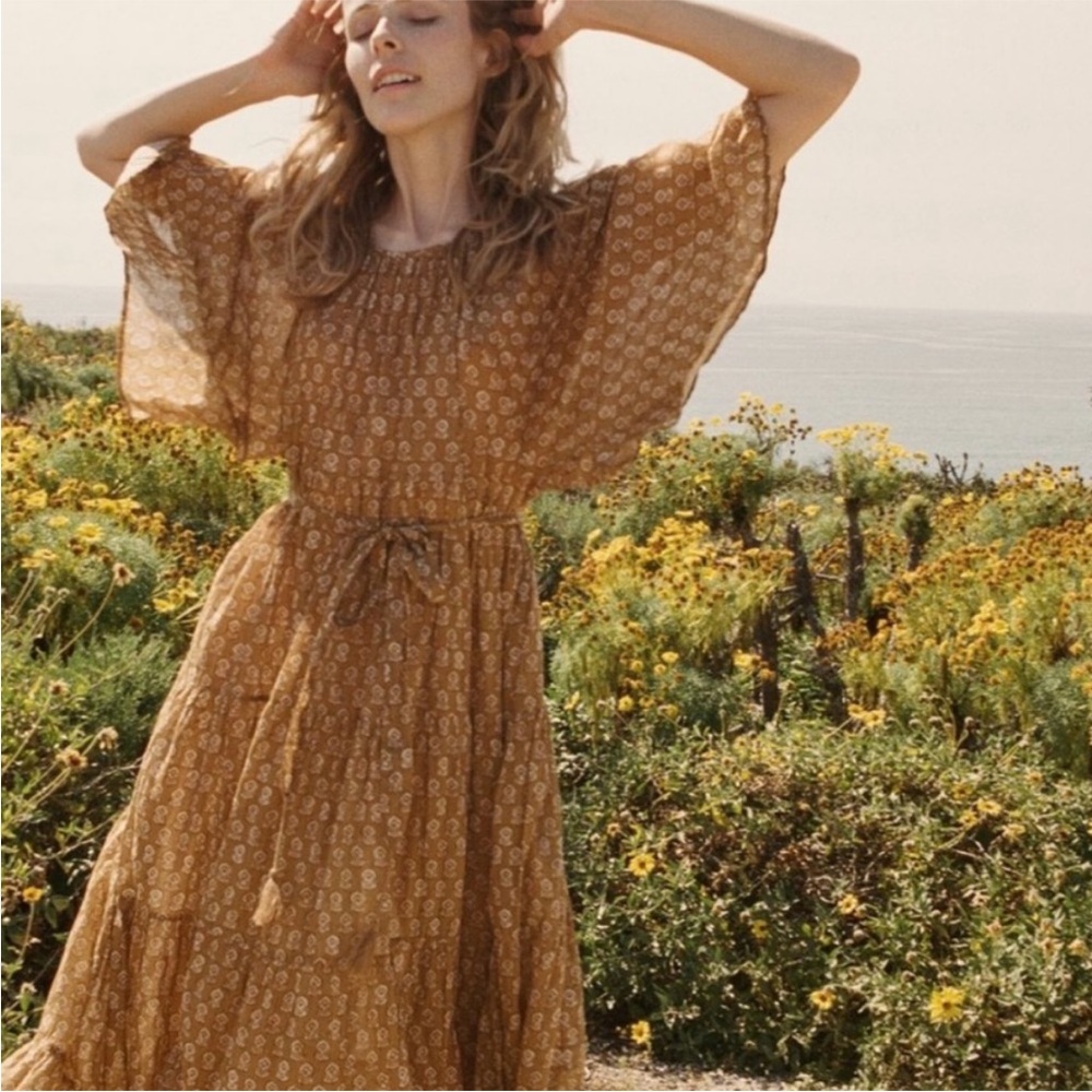 Dôen Sorrel Dress in Golden (XS) GUC